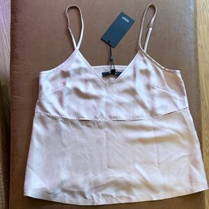 Hudson Jeans Light Pink Satin Camisole